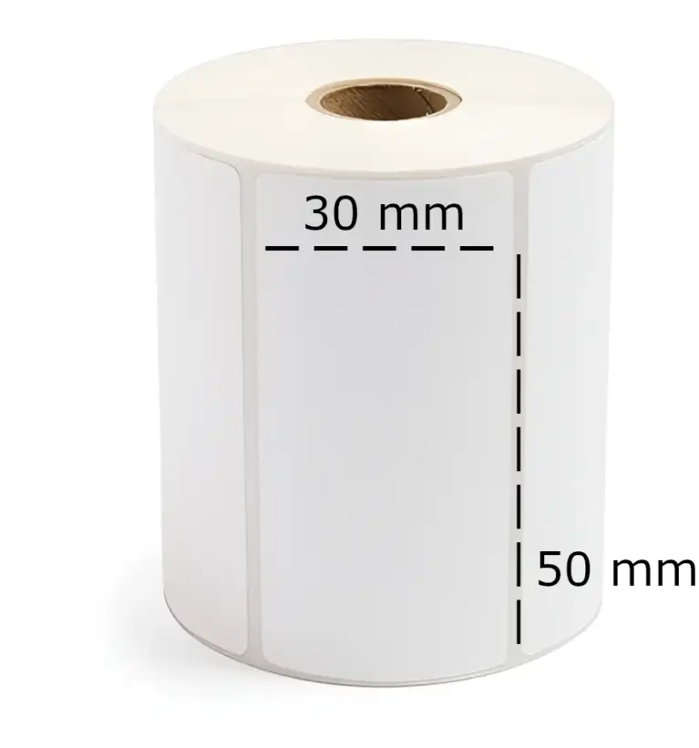 ROLLO ETIQUETAS DIPROTEC 30X50X1 OPACO