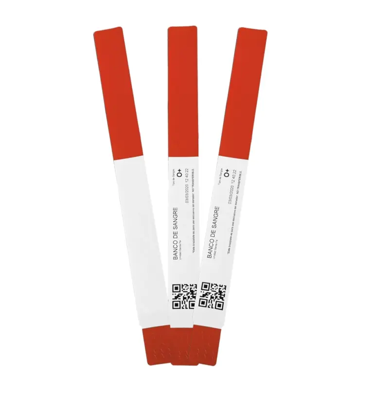 PULSERA ADULTO ZEBRA Z-BAND COLOR ROJO